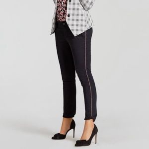 Cabi Peyton Pant | Black Tuxedo Stripe Pants
